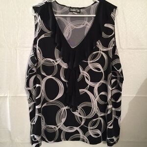 Plus size 3X Ruffle V-Neck Tank